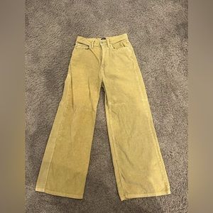 Urban Outfitters Green Corduroy Wide-Leg Pants! Size 27! Like new!